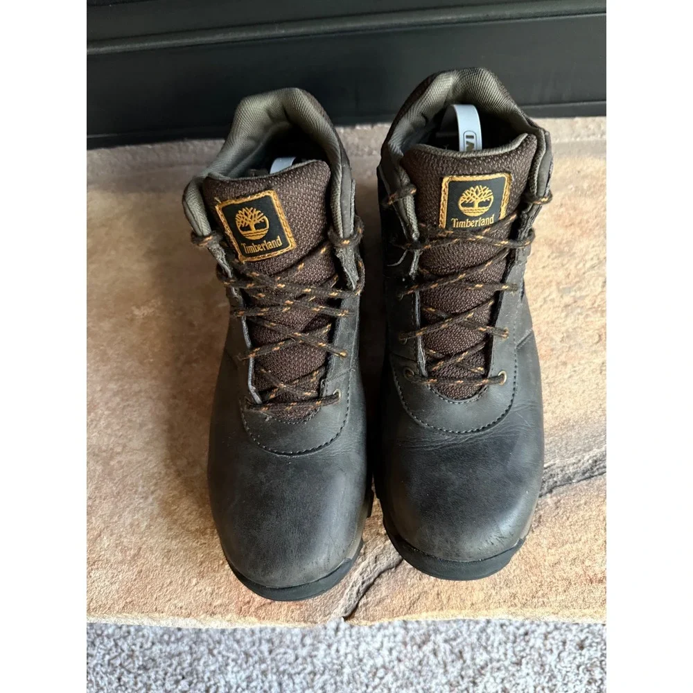 Timberland Boys Waterproof Hiking Boots Dark Brown TimberDry‎ Lace Up Size 5.5